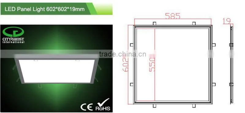 48W 4800LM 100LM/W RA80 TRIAC Dimmable 60X60CM Spring Recessed LED Panel Light
