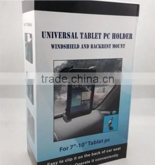 universal tablet pc car mount holder stand with silkscreen logo printing
