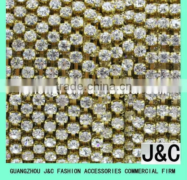 Crystal Rhinestone metal cup chain