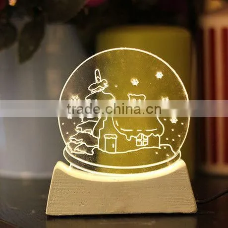 Custom acrylic 3D table lamp