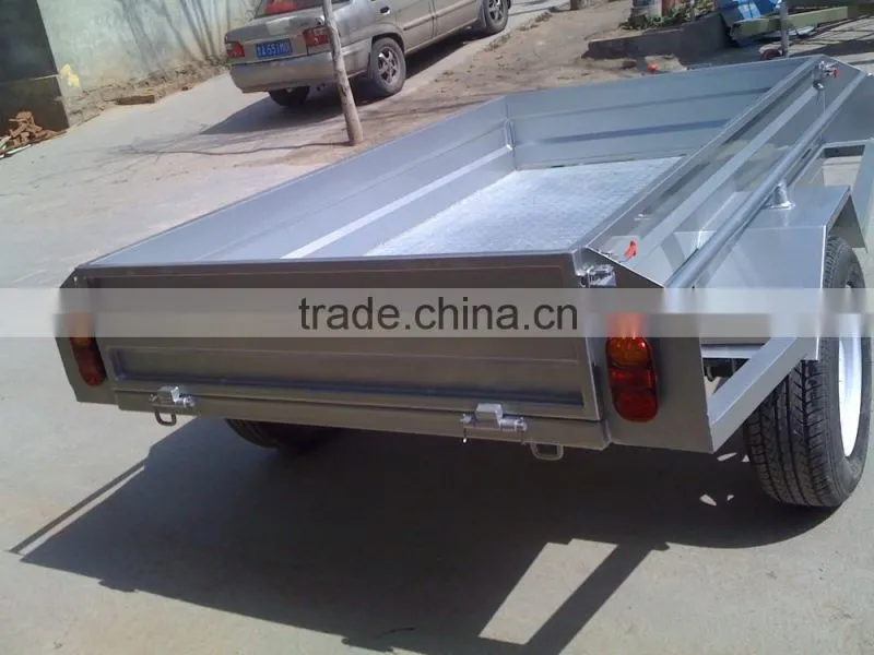 6x4 single axle box trailer
