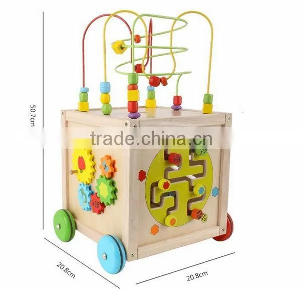 Hot sale item --- classic multi-activity cube with wheels