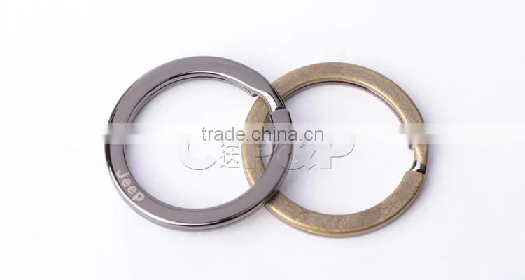 Durable zinc alloy metal key ring