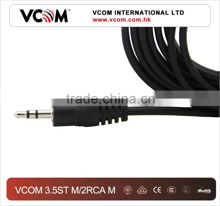 2015 Top Selling Audio RCA Cable 3.5mm to 2RCA
