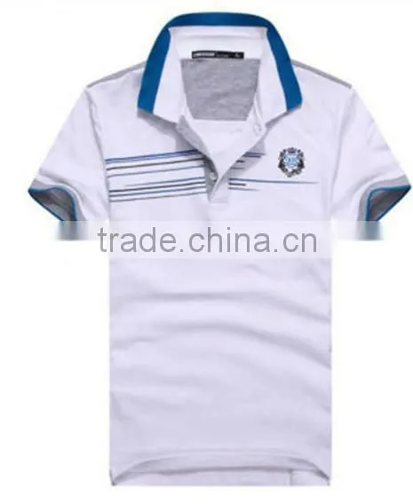 2013 wholesale short sleeve print logo fashion design us custom shirts polo