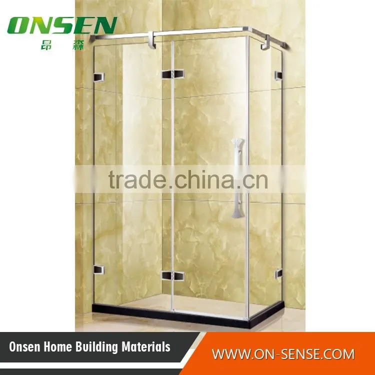 Rectangle shape stainless steel shower enclosure for luxurious bathroom