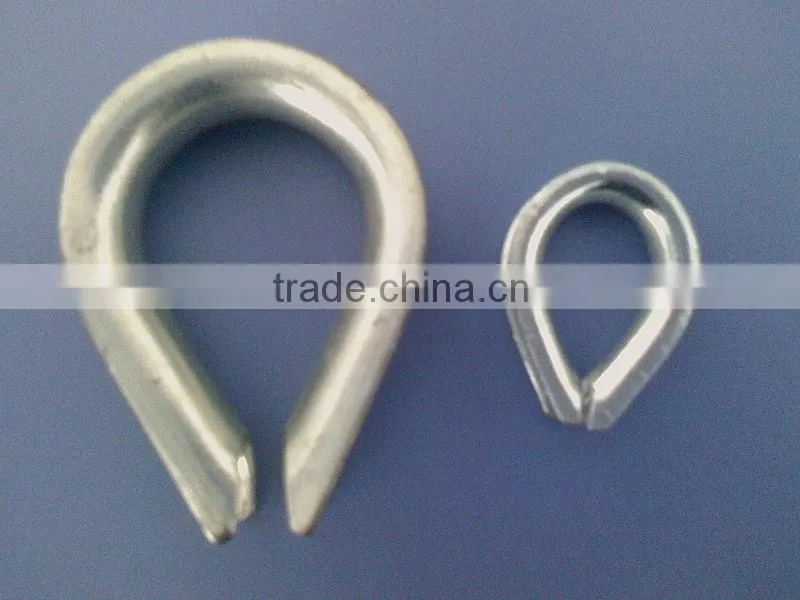 Galvanized carbon steel/stainless steel European type thimble/cable thimble