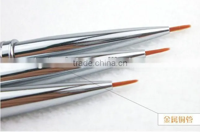 New arrival wooden handle 3pcs makeup nail art brush
