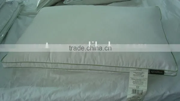 Cotton White Duck Down Gusset Pillow