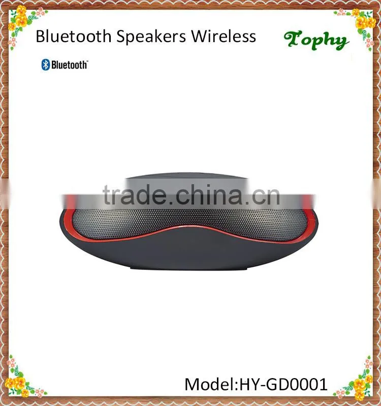 2015 New Hot Bluetooth Speakers Football Rugby With LED Light Wireless Stereo Subwoofer Built-in Microphone Outdoor Speaker