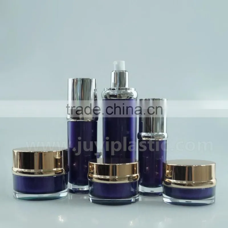 new style acrylic liquid cosmetic bottle with luxury face cream jars