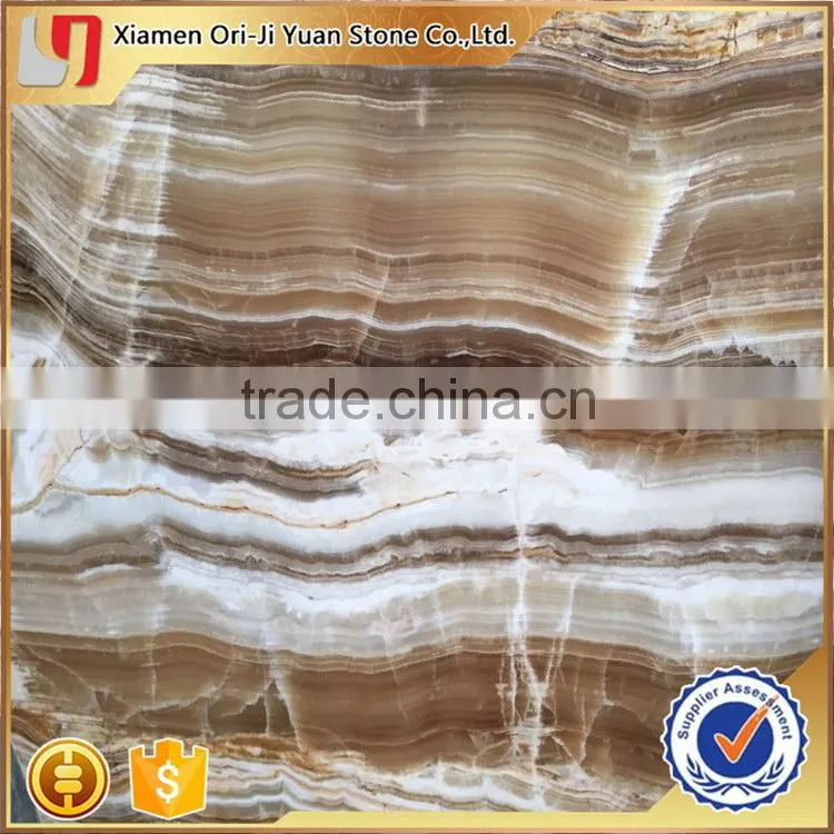 Top grade new products brown onyx agate stone slabs