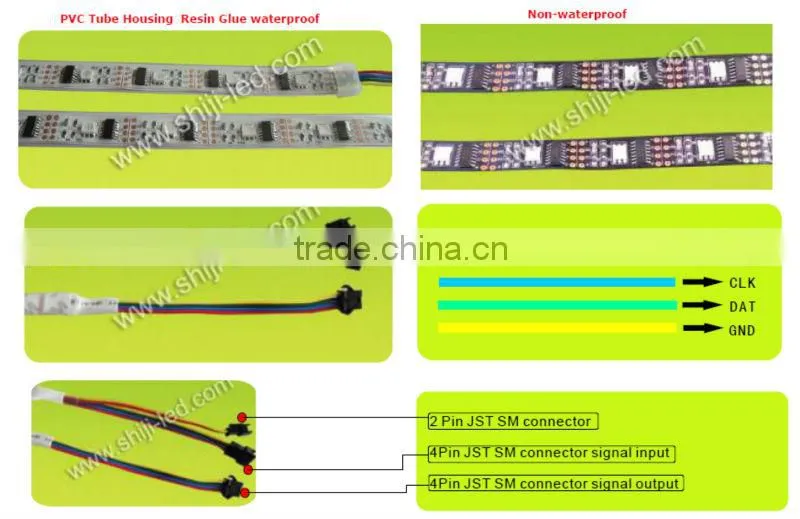 addressable 5v waterproof led strip - ws2801 32