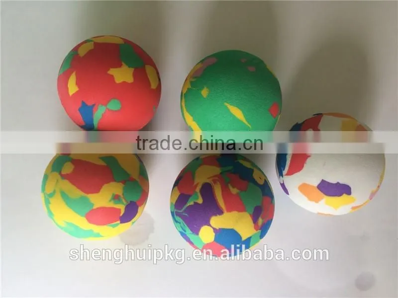 Hot sell cheap colorful eva foam ball toy gun eva ball promotional eva ball for kids playing