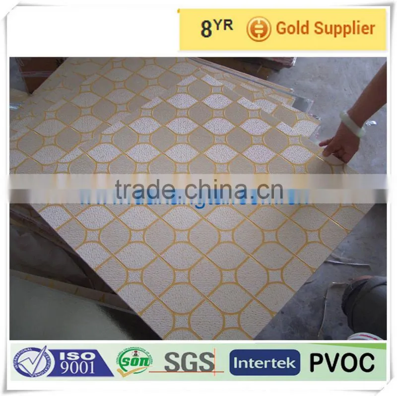 600mm*600mm PVC Laminated Gypsum ceiling board for suspended ceiling