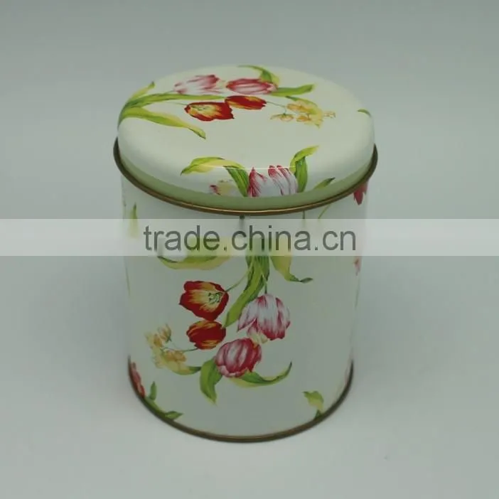 China wholesale high quality with 4C color printing round metal biscuit tin box