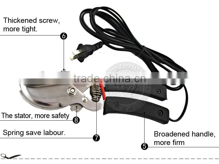 Electric plier end cutting pliers for veterinary piglet tail plier