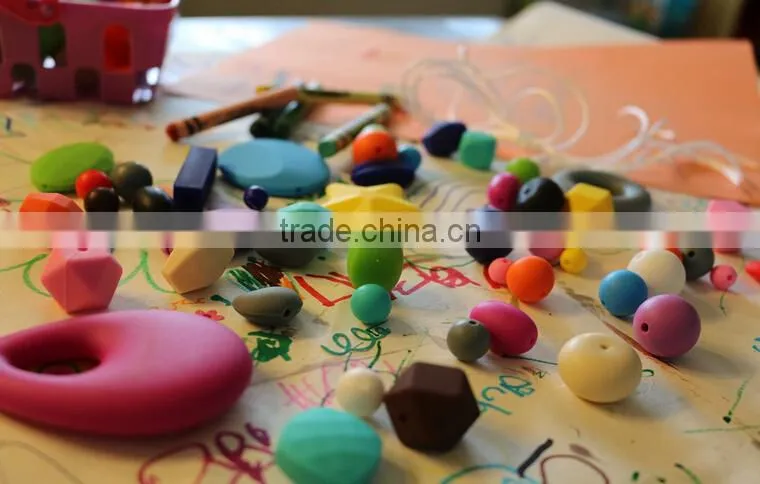 Kid's food grade silicone beads chewing Beads/Nursing/Sensory Assorted Colors, Shapes and Sizes