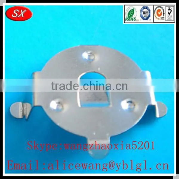 Nickel plating/copper/stainless steel battery holder with switch,electric toothbrush holder, d cell battery holder