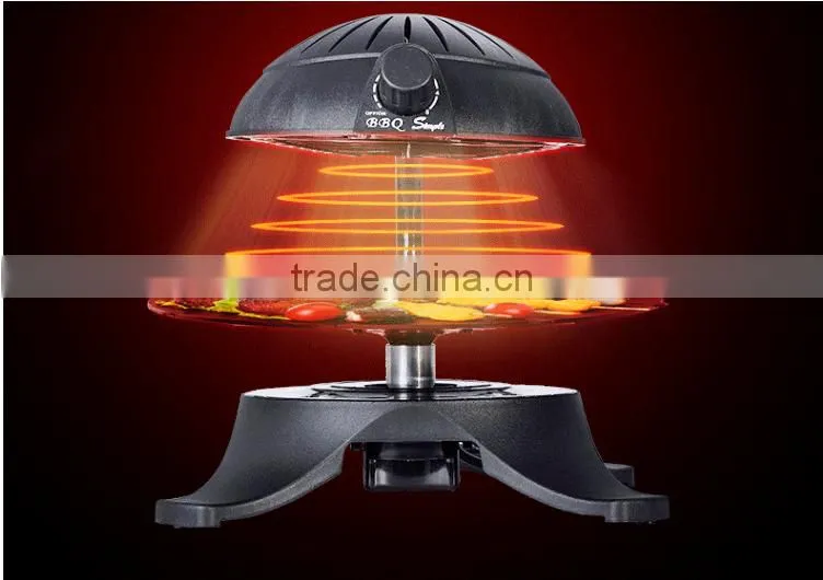 Two types smokeless 3D infrared gril BBQ with low price HJ-BBQ00N