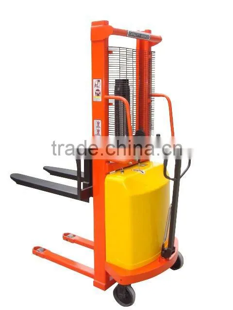 Electric Stacker with stand-on platform