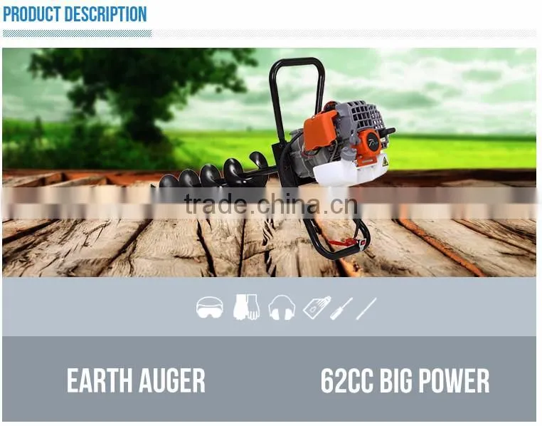 one man hand earth augers