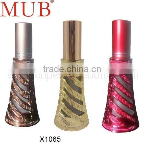 Sliver Princess wedding dress style bottle ,alloy perfume bottle