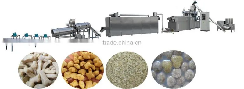 200-250kg/h dog food extrusion machine/making machinery,dog food processing line from China