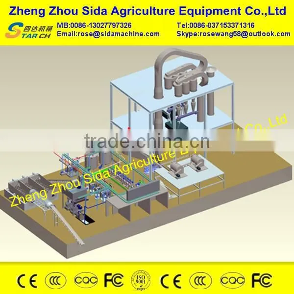 free train full automatic yam starch making machinery