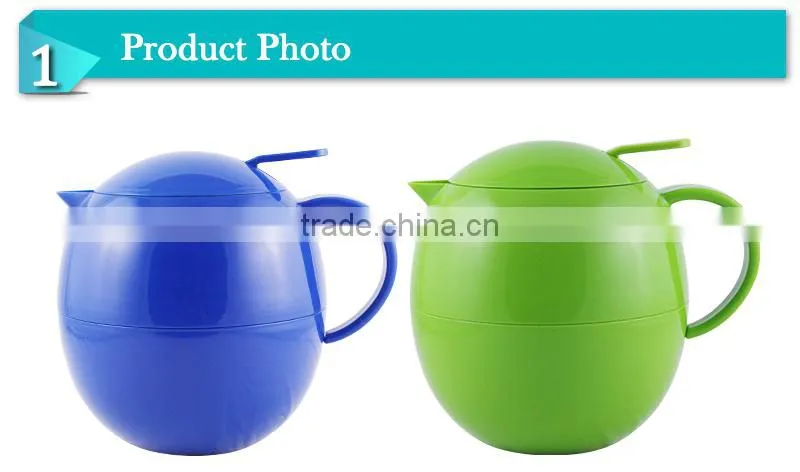 New design insulated double wall plastic thermo teapot(JGFJ)