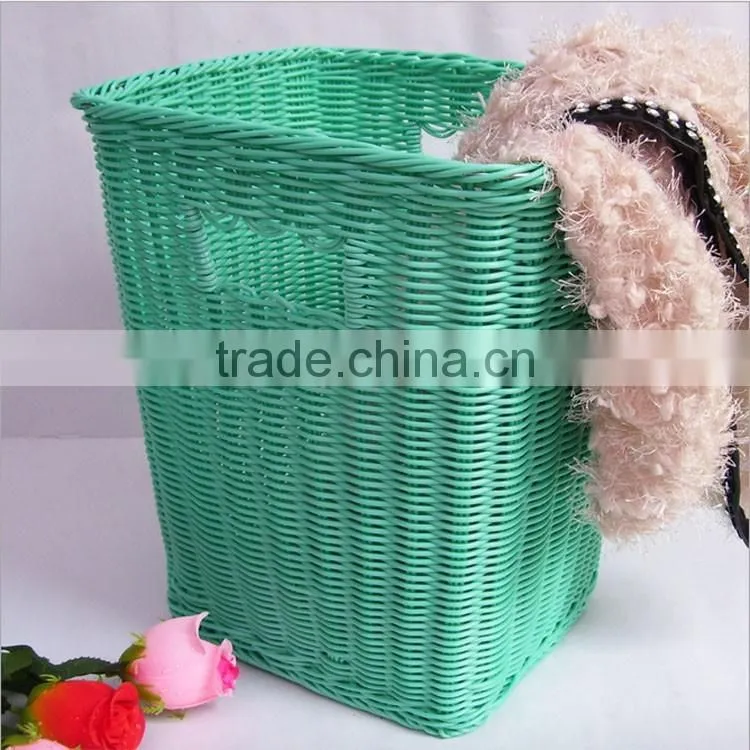 Custom size wholesale recyclable laundry basket plastic