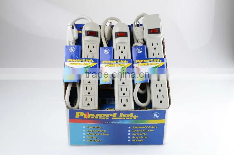 H60009 6-Outlet Power Strip Surge Protector with 2-Foot Power Cord