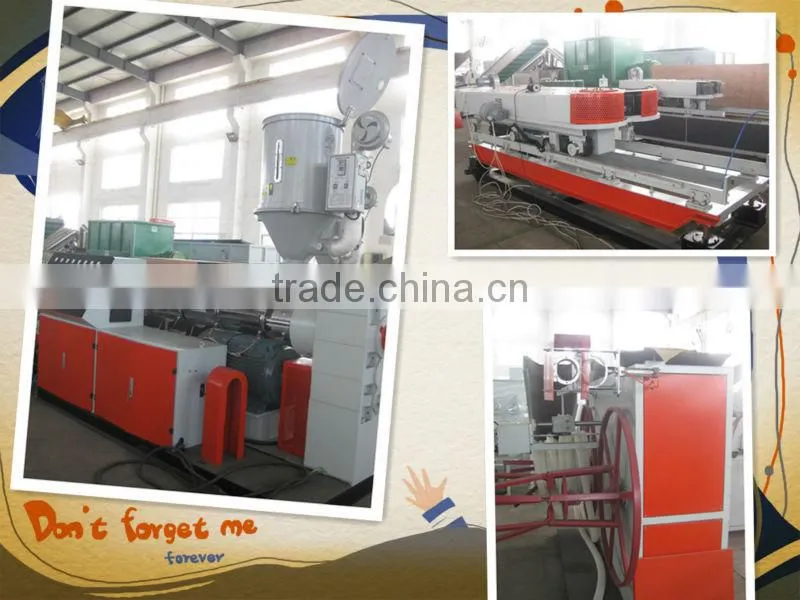 PE/PP/PVC single wall corrugated pipe extrusion line