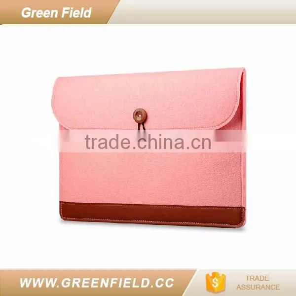 Green Field 13.5 laptop sleeve case eco-friendly felt 2017