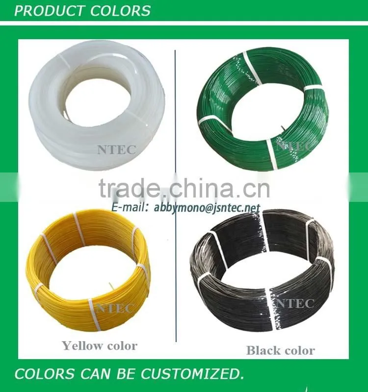 China 4.0mm plastic polyester wire,wiggle wire for greenhouse