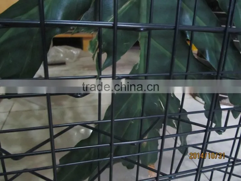 2016 the new design Powder painted black 3D trellis wire mesh panels