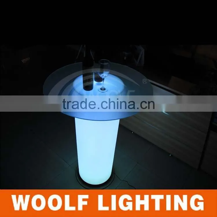 Charming Cylinder Shape LED Color Glow Ice Bucket