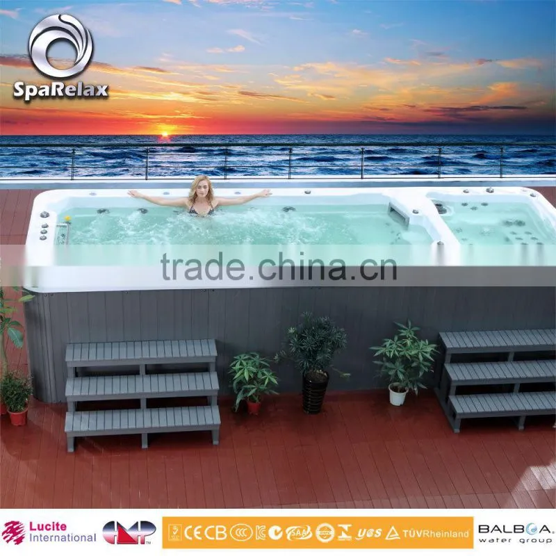 Factory Directly Selling Luxurious Portable Acrylic Balboa Endless Pool Swim Spa