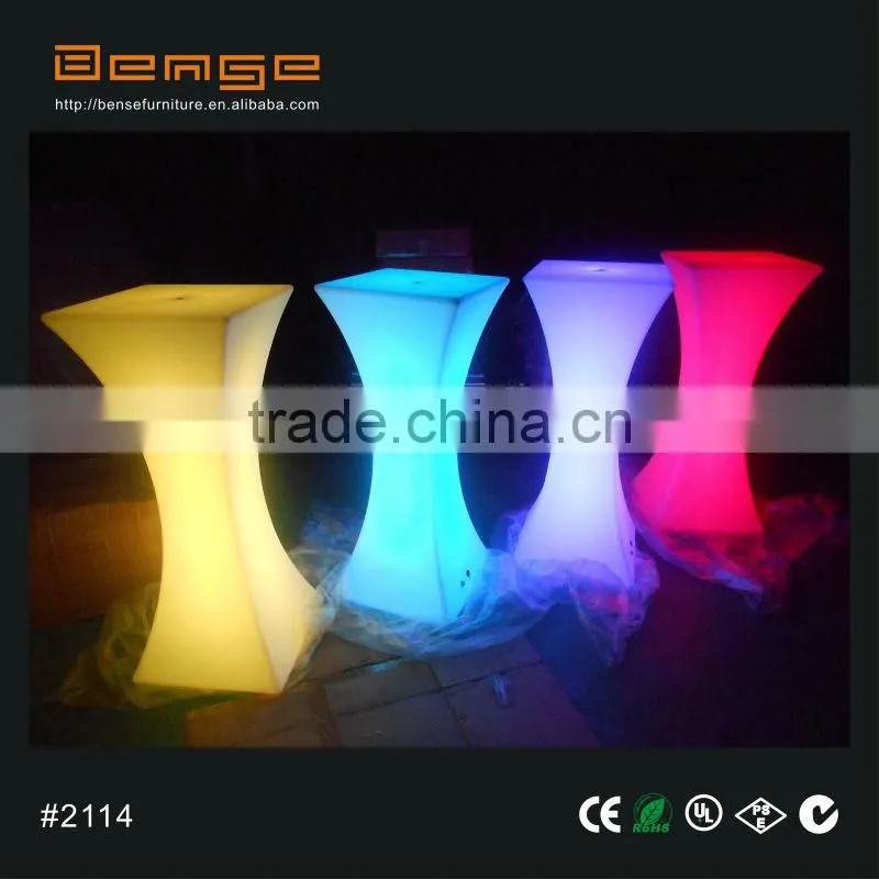 rental wholesale plastic furniture, LED bar counter