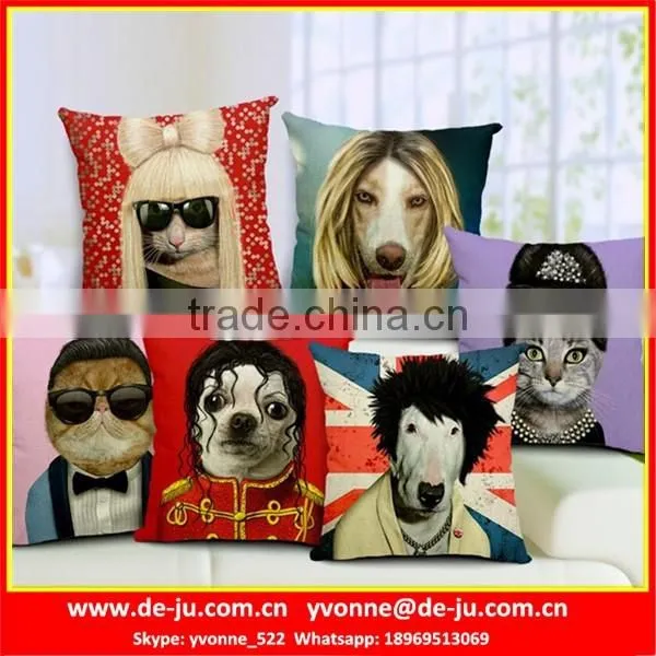 Fresh Landscape Girl Cover Fabric Cushion