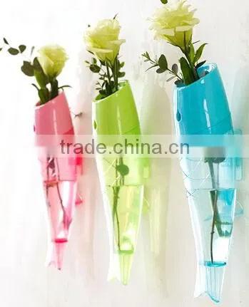 Hanging Removable Fished Shaped Plastic Vase