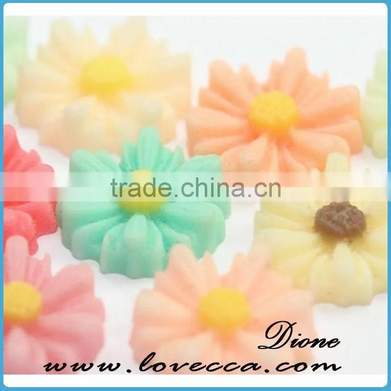 hot new products for 2014 resin flower cabochons 12mm
