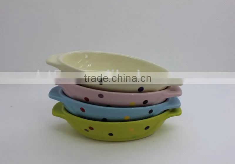 mini stoneware snack baking plate