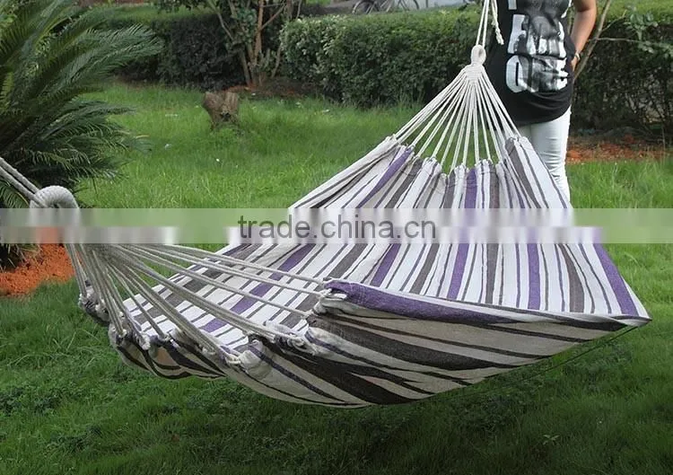 Factory Price Colorful Prevent Rollover Parachute Canvas Fabric Travel Camping Hammock Camping Hammock