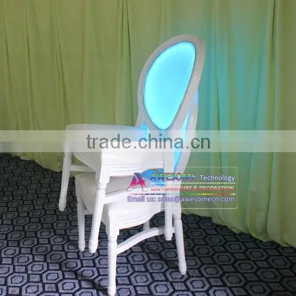 dubai wood led furniture for white wedding (CH004)