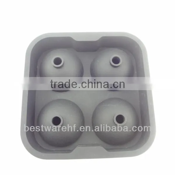 Novelty hot sell silicone ice glass mold on ebay,amazon fda silicone Ice sphere Ball Mold.