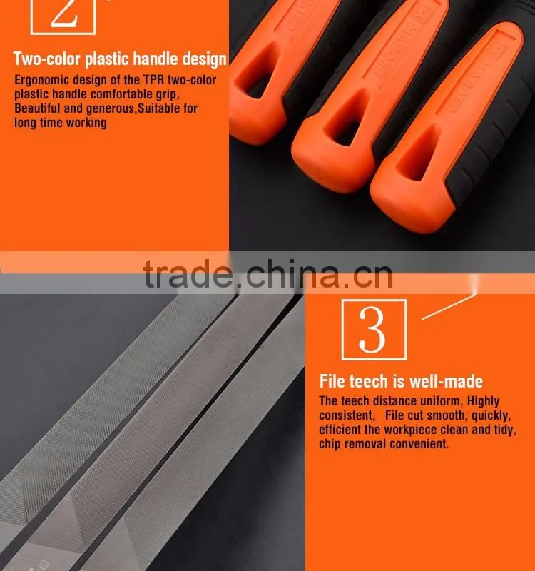 High Quality Flat Smooth Hand Tools Files With Soft Handle