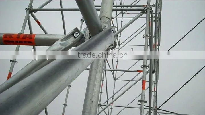 Ringlock scaffolding accessory diagonal brace cast steel head