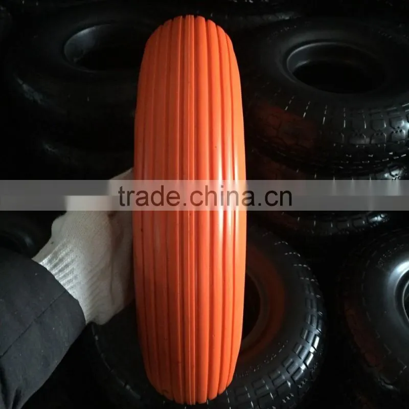 high quality flat free wheel 4.00-6