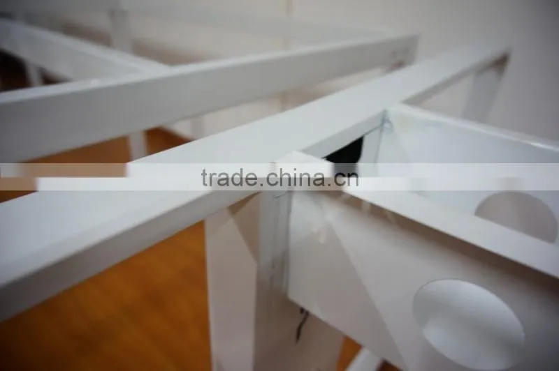metal cheap office system furniture 4 people office desk with cabinet
